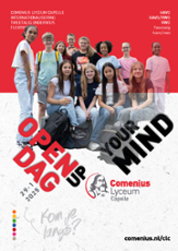 de folder van Comenius Lyceum Capelle met meer informatie over de school